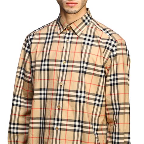 mens burberry print shirt|Burberry shirts for men outlet.